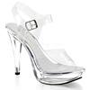 Fabulicious - COCKTAIL508 Sandale à bride à la cheville - Transparent Product image
